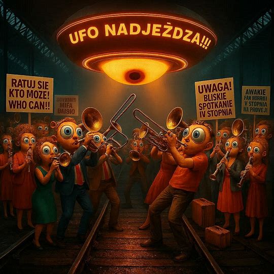 Tłum trąbi na UFO
